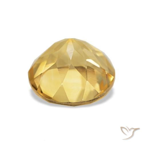 Citrino Amarelo Dourado Claro Natural 2.00ct, Corte Redondo, VS