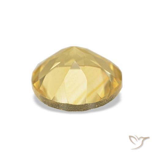 Citrino Amarelo Dourado Claro Natural 1.08ct, Corte Redondo, VVS