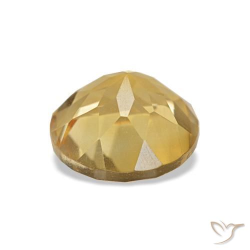 Citrino ouro médio Natural 1.32ct, Corte Redondo, VVS