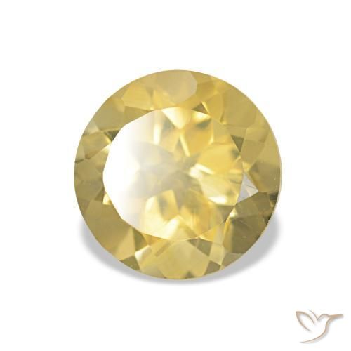 Citrino Luz Dourada Natural 1.26ct, Corte Redondo, VVS