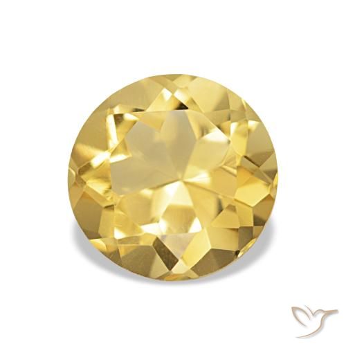 1.24ct Luz Dourada Citrino, Redondo, VVS