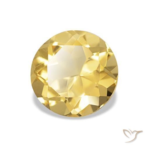 Citrino Luz Dourada Natural 1.24ct, Corte Redondo, VVS