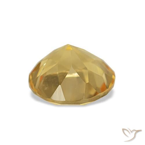 Citrino Luz Dourada Natural 1.24ct, Corte Redondo, VVS