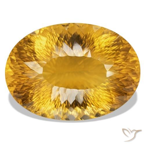 334.12ct Dourado Escuro Citrino, oval, IF