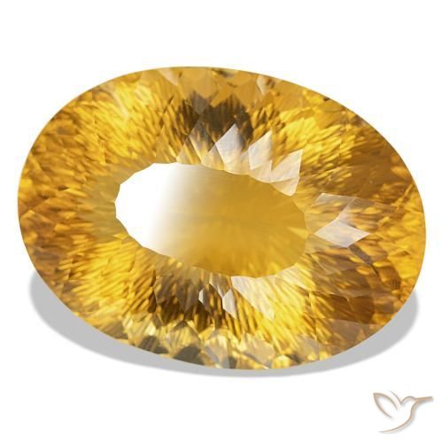 Citrino Dourado Escuro Natural 334.12ct, Corte Oval, IF