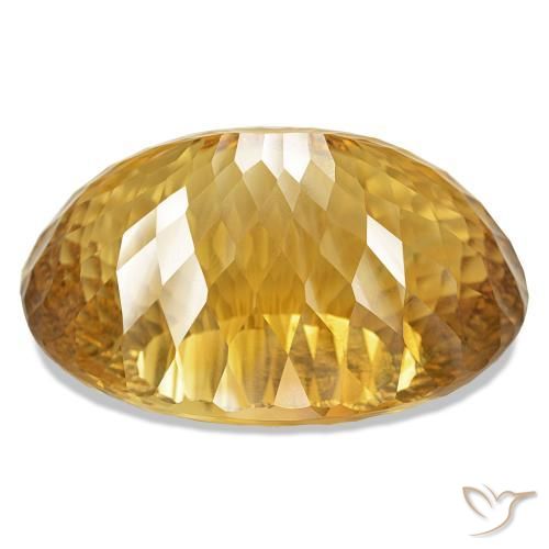 Citrino Dourado Escuro Natural 334.12ct, Corte Oval, IF