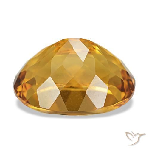 Citrino Medium Light Orange-Gold Natural 10.47ct, Corte Oval, VVS