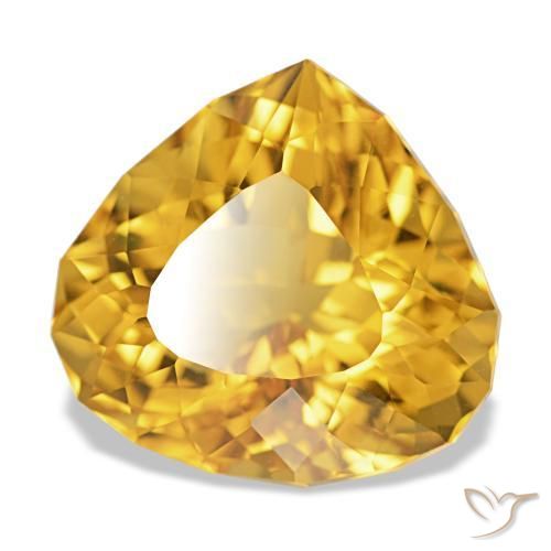 Citrino Laranja-Ouro Natural 6.33ct, Formato de pêra, VVS