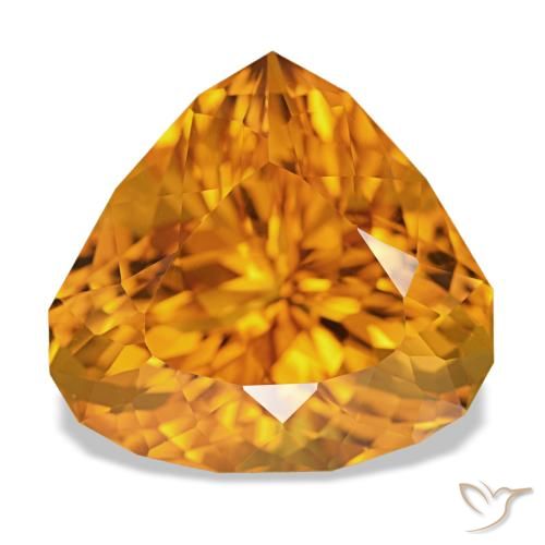 Citrino Laranja Profundo-Ouro Natural 14.77ct, Formato de pêra, VVS