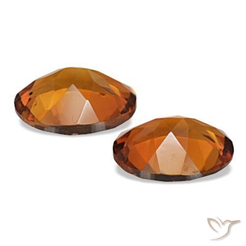 Pedras preciosas de Citrino Laranja Médio natural de 2.92 ct, Corte Oval, VVS