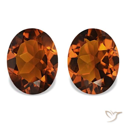 2.78ctw âmbar laranja Citrino Pedras Preciosas, oval, VVS-VS