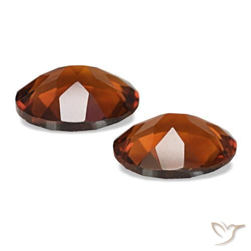 Pedras preciosas de Citrino âmbar laranja natural de 2.78 ct, Corte Oval, VVS-VS
