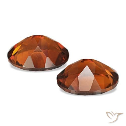 Pedras preciosas de Citrino Laranja escuro natural de 3.18 ct, Corte Oval, VS