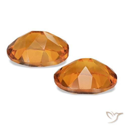 Pedras preciosas de Citrino Laranja Médio natural de 3.37 ct, Corte Oval, VVS