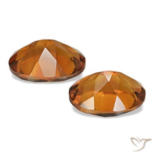 Pedras preciosas de Citrino terra laranja natural de 3,31 ct, Corte Oval, VS