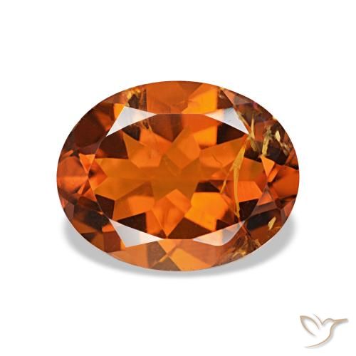 1.76ct Laranja Profundo Citrino, oval, VS-SI
