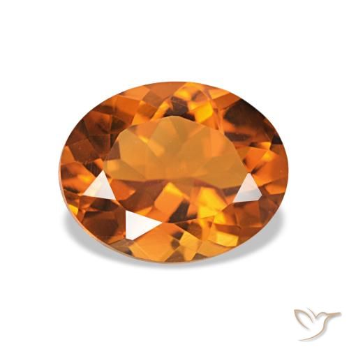 1.53ct Medium Dark-Orange Citrino, oval, VVS