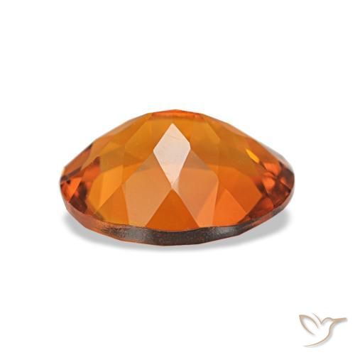 Citrino Medium Dark-Orange Natural 1.53ct, Corte Oval, VVS