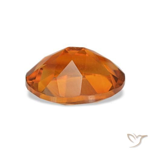 Citrino laranja avermelhado Natural 1.62ct, Corte Oval, VVS-VS