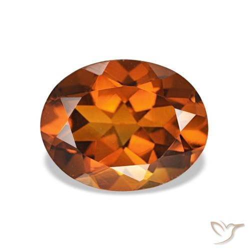 1.69ct Laranja Profundo Citrino, oval, VVS-VS