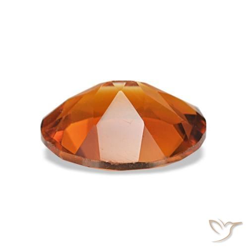 Citrino Medium Dark-Orange Natural 1.50ct, Corte Oval, VVS-VS