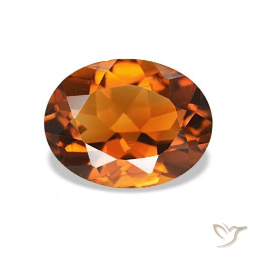 1.49ct Laranja Médio Citrino, oval, VVS-VS