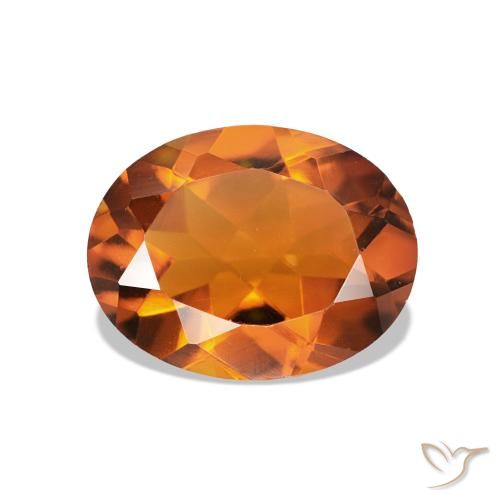 1.54ct fogo laranja Citrino, oval, VVS