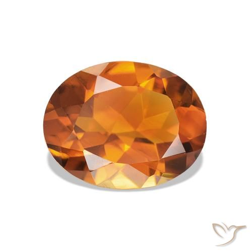 1.53ct Laranja Médio Citrino, oval, VVS