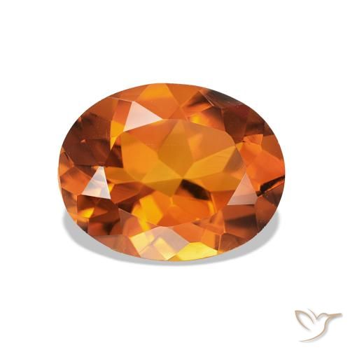 1.55ct Laranja Médio Citrino, oval, VVS