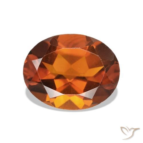 1.83ct âmbar laranja Citrino, oval, VVS