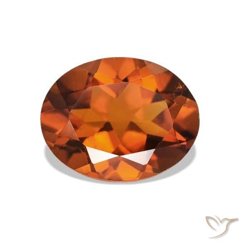 1.58ct âmbar laranja Citrino, oval, VS