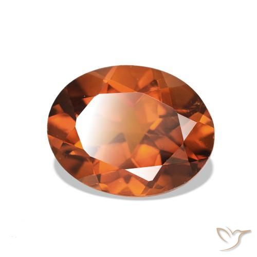 Citrino âmbar laranja Natural 1.58ct, Corte Oval, VS