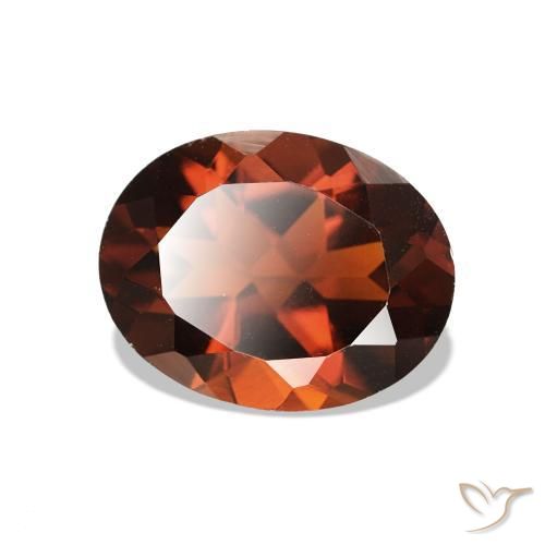 Citrino Laranja Avermelhado Profundo Natural 1.63ct, Corte Oval, VS