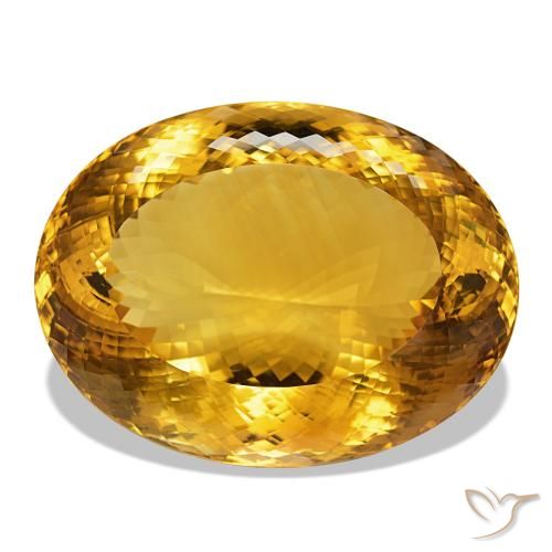 444.96ct Medium Light-Golden Citrino Pedras Preciosas, oval, IF