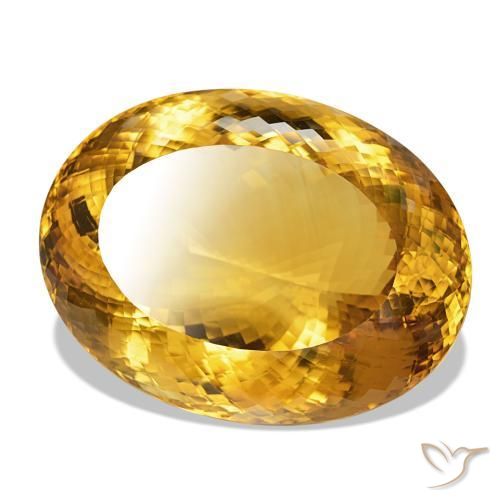 Citrino Medium Light-Golden Natural 444.96ct, Corte Oval, IF