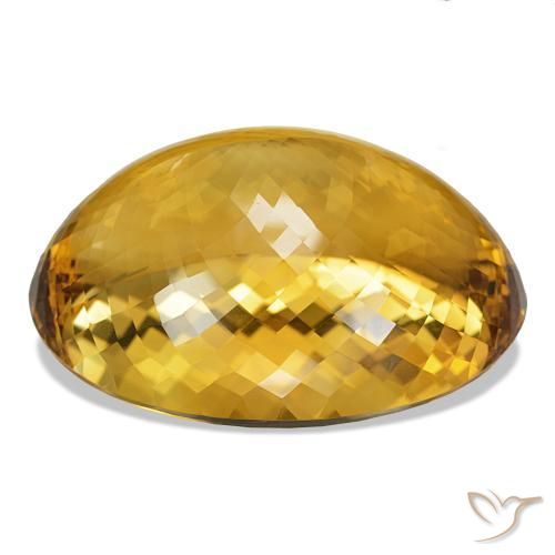 Citrino Medium Light-Golden Natural 444.96ct, Corte Oval, IF