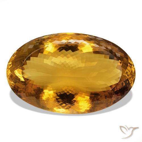 Citrino Marrom dourado Natural 544.20ct, Corte Oval, IF