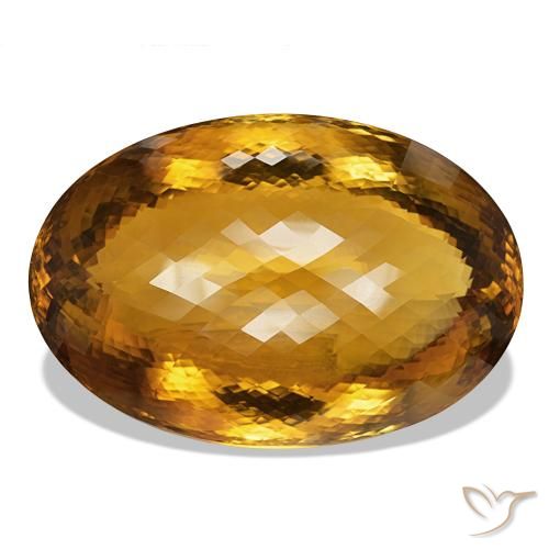 822.18ct Marrom dourado Citrino Pedras Preciosas, oval, IF