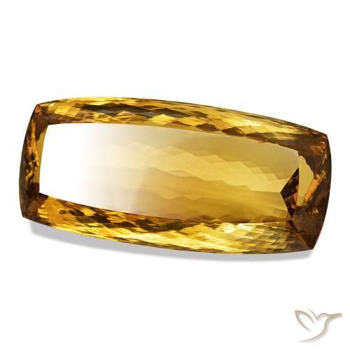 Citrino Medium Light-Golden Natural 582.39ct, Almofada cortada, IF