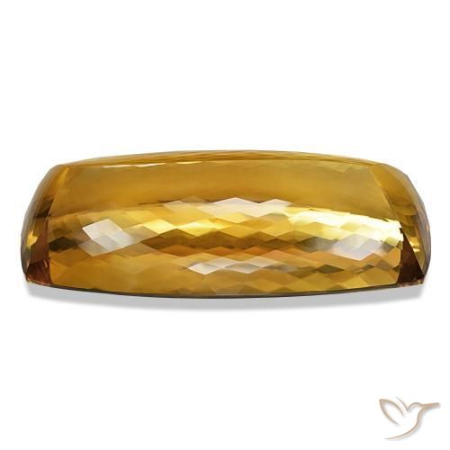 Citrino Medium Light-Golden Natural 582.39ct, Almofada cortada, IF