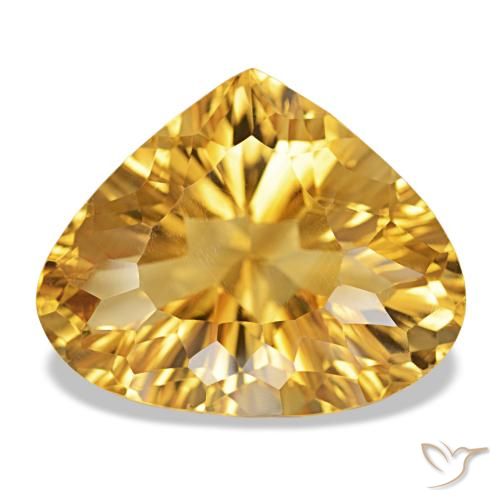 12.50ct Laranja Dourada Citrino, Formato de pêra, VVS