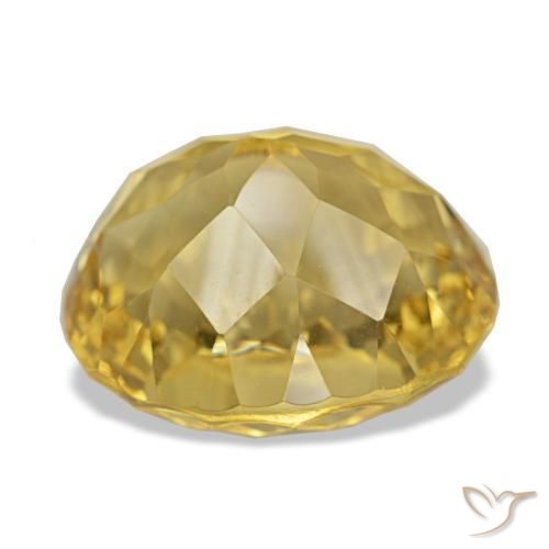 Citrino Luz Dourada Natural 14.32ct, Corte Oval, VVS