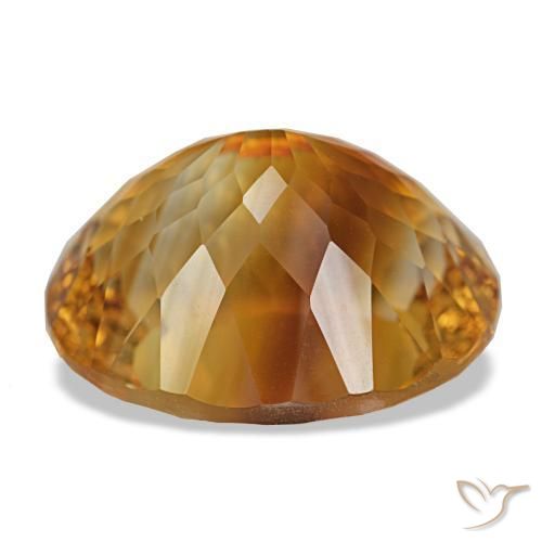 Citrino Laranja Profundo-Ouro Natural 17.30ct, Corte Oval, VVS-VS