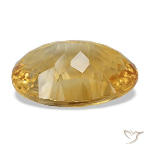 Citrino Laranja Dourada Natural 12.48ct, Corte Oval, VVS-VS