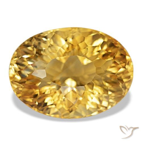 22.18ct Dourado Citrino, oval, VVS-VS