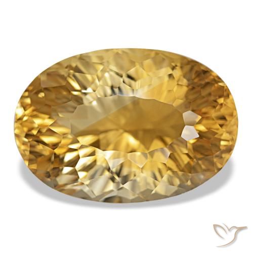 Citrino Medium Dark-Golden Natural 18.93ct, Corte Oval, VVS