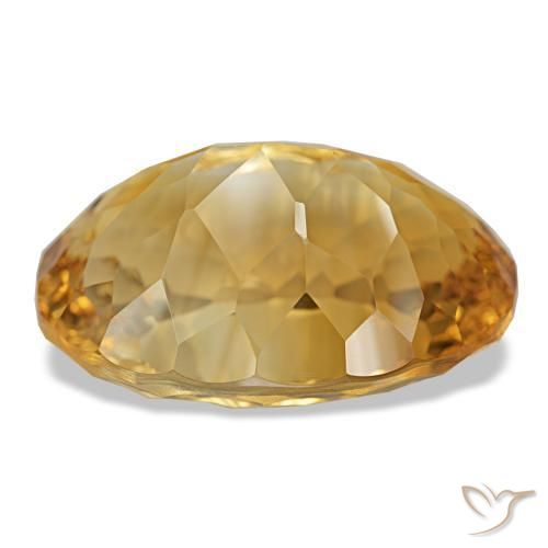 Citrino Medium Dark-Golden Natural 18.93ct, Corte Oval, VVS
