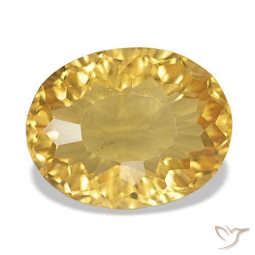 Citrino Ouro Natural 11.11ct, Corte Oval, VVS