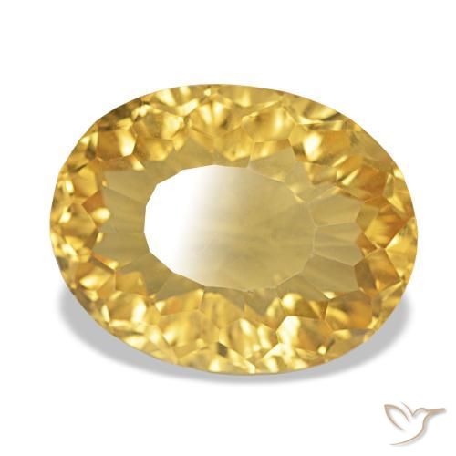 Citrino Ouro Natural 11.11ct, Corte Oval, VVS