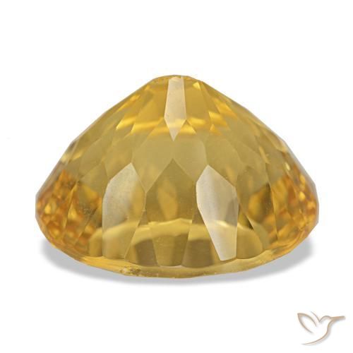 Citrino Dourado Natural 11.90ct, Corte Oval, VS